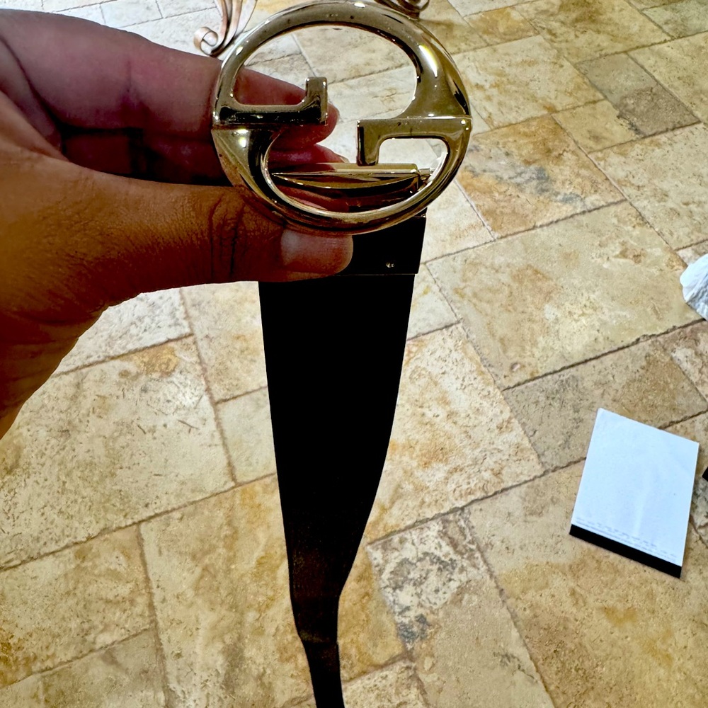 Gucci reversible belt black and charcoal